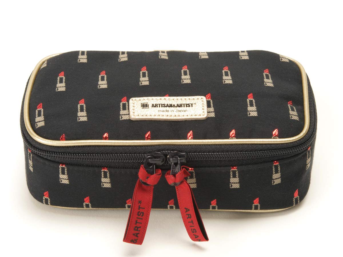 商品説明必読！新品☆未使用☆ルージュ柄ARTISAN&ARTIST ARTISAN&ARTIST 化粧ポーチ 機能的 人気ブランド おしゃれ